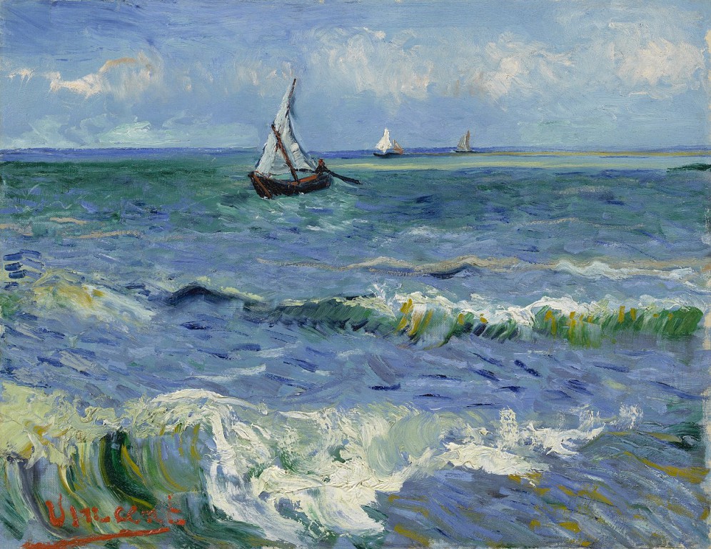 Barcos de pesca no mar - Vincent Van Gogh (Junho 1888) (1).JPG